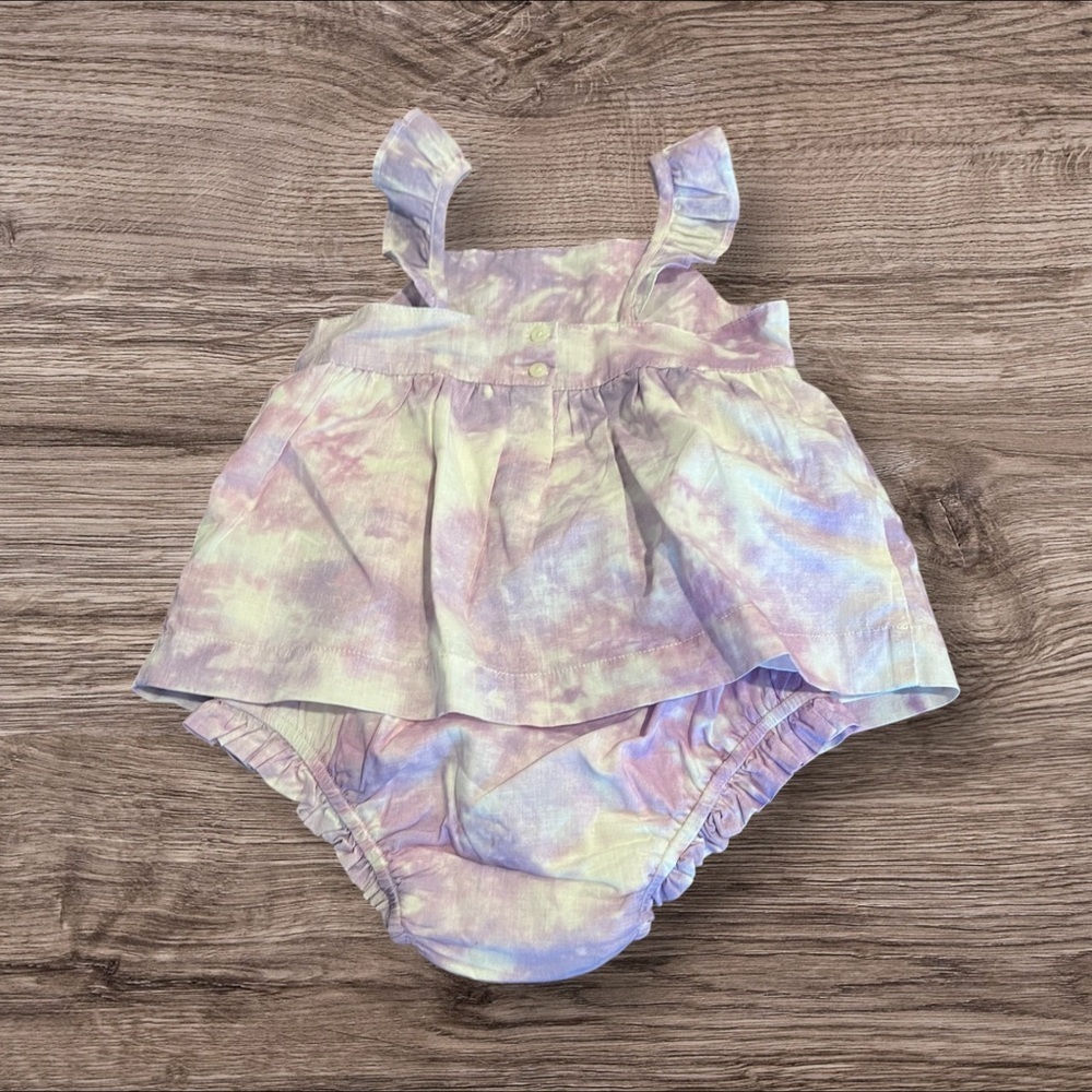 Baby Gap Girls Outfits Onesie Bloomer Size 18-24 months. Lot of 2. Purple - Picture 5 of 7